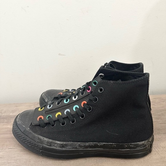 Converse Chuck 70 Zip Black Electric Aqua size 9 converse black casual Y2K - Picture 4 of 7